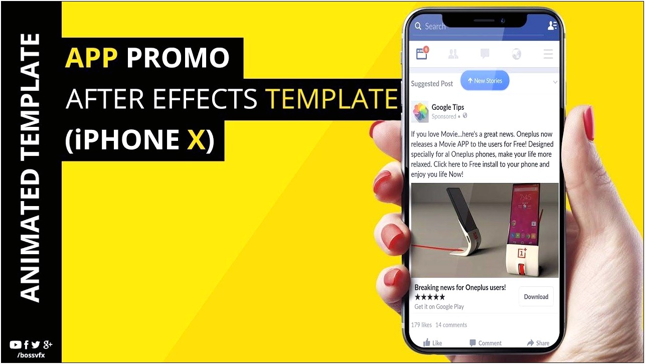 Free Iphone X After Effects Template