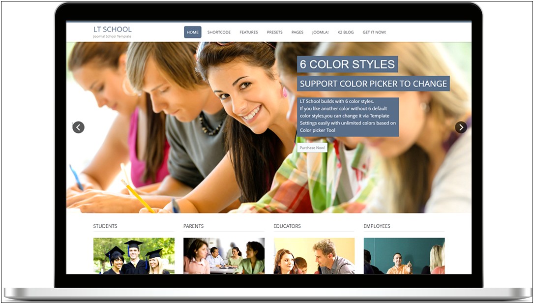 Free Joomla One Page Responsive Template