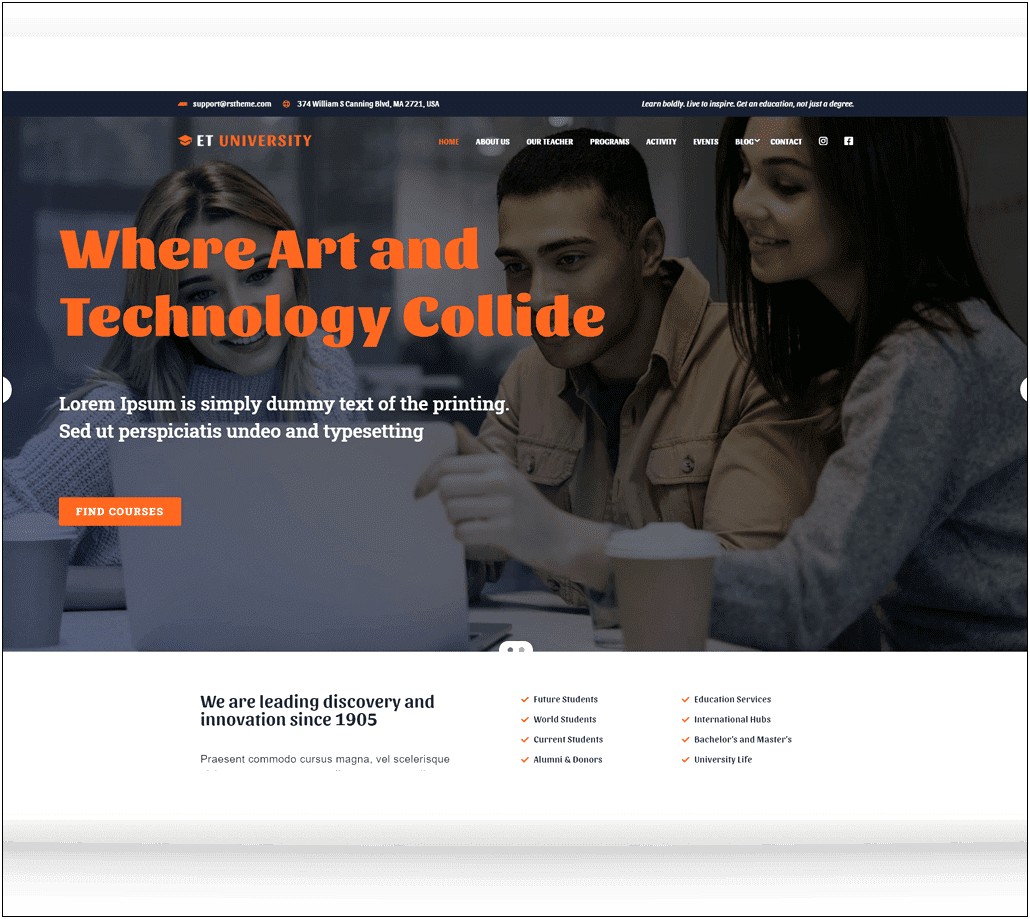 Free Joomla Templates For College Or University