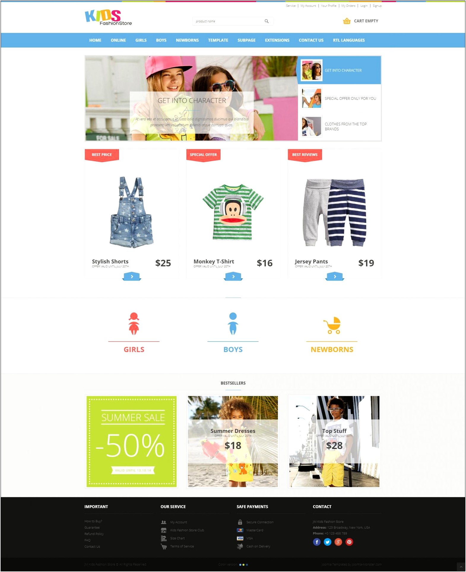 Free Joomla Templates For Online Store