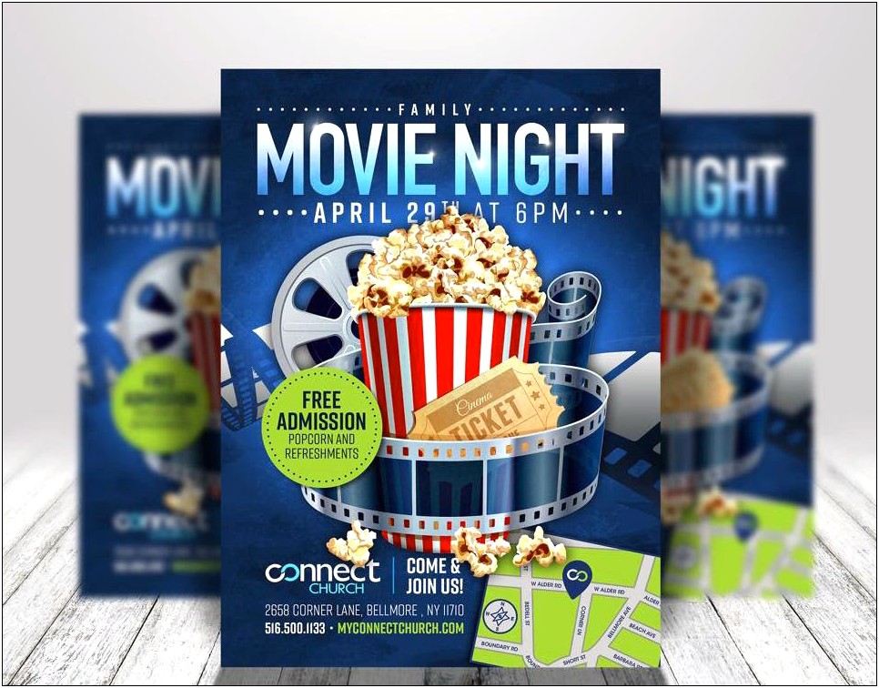 Free Kettle Popcorn Themed Flyer Template