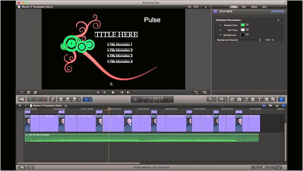 Free Kids Title Templates For Final Cut Pro