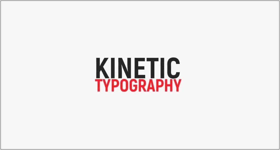 Free Kinetic Typography Template Movie Maker
