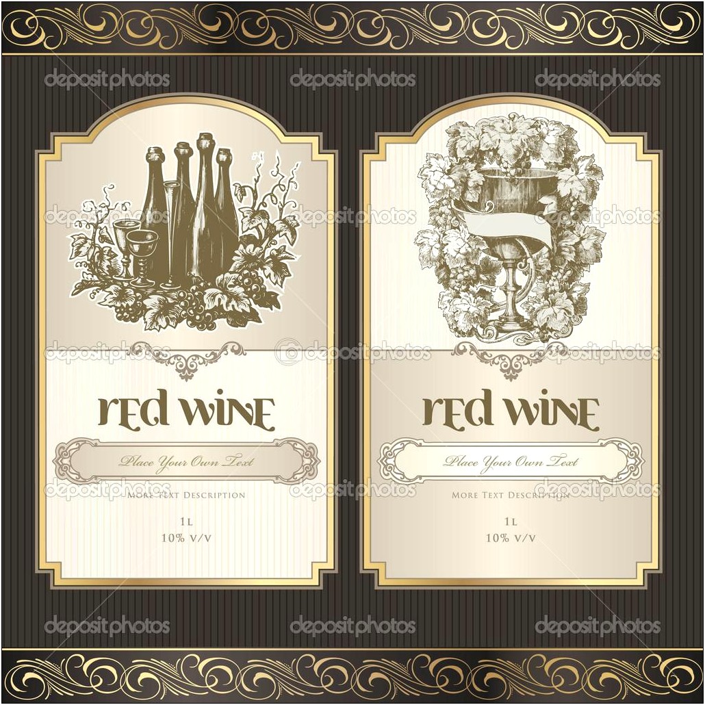 Free Label Template For Wine Bottle