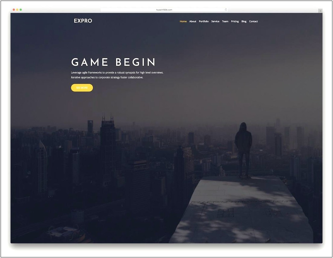 Free Landing Page Template Html5 Parallax