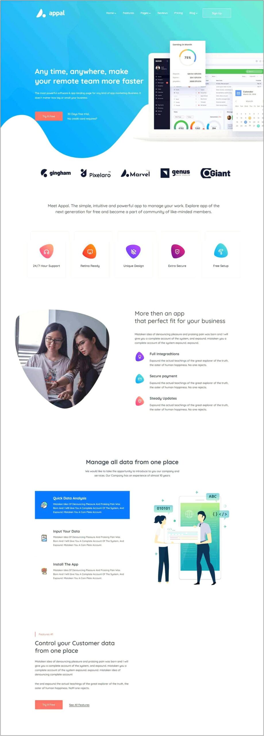 Free Landing Page Templates For Elementor