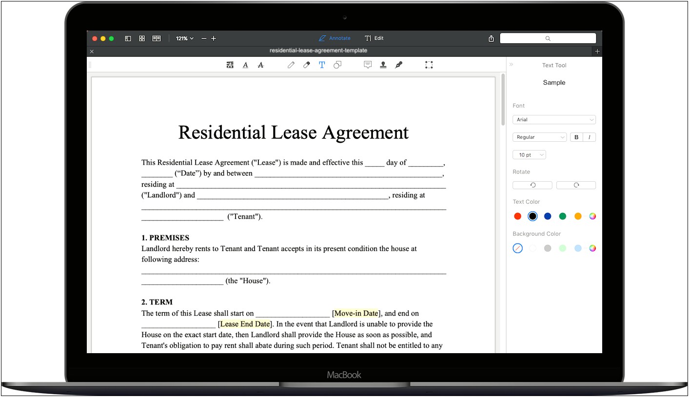 Free Landlord Lease Template Word Downloadable