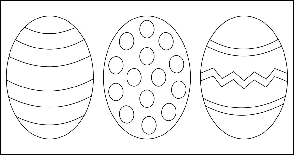 Free Large Easter Egg Template Printable