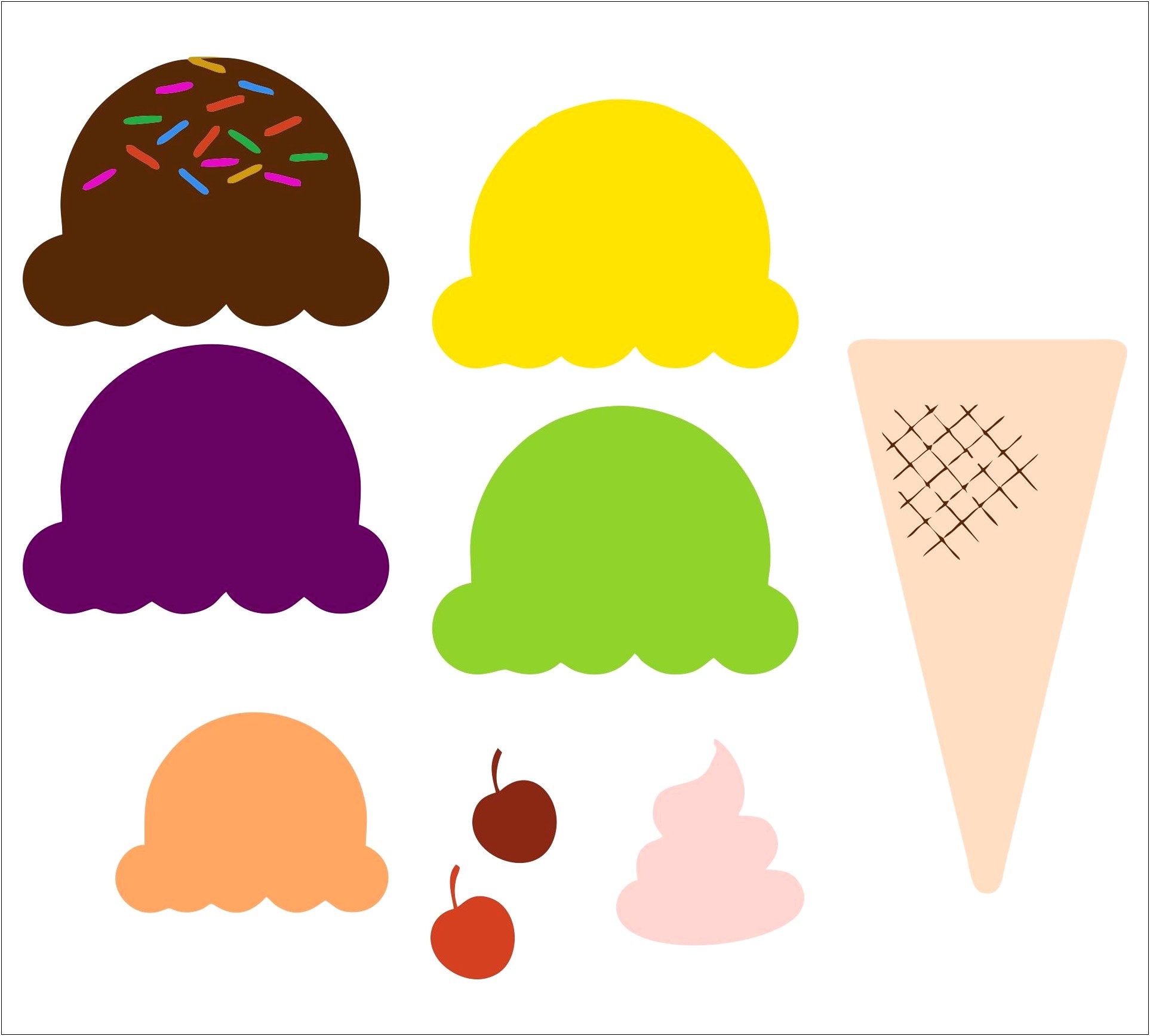 Free Large Ice Cream Cone Template