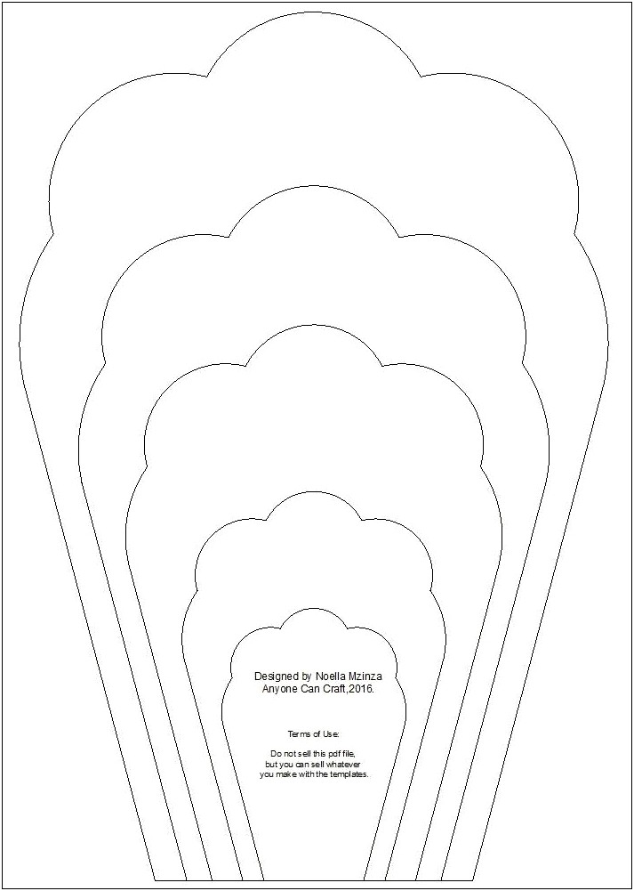 Free Large Paper Flower Template Printable