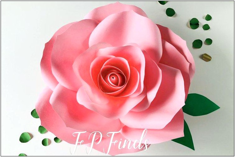 Free Large Paper Rose Template Pdf