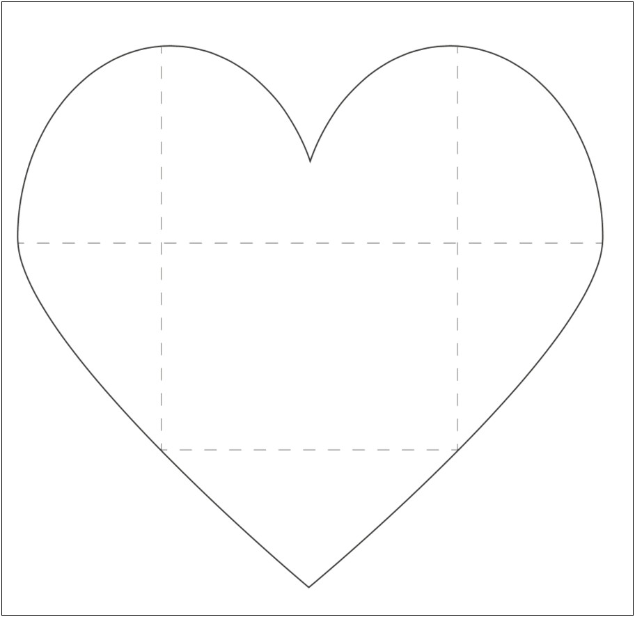 Free Large Size Printable Heart Template