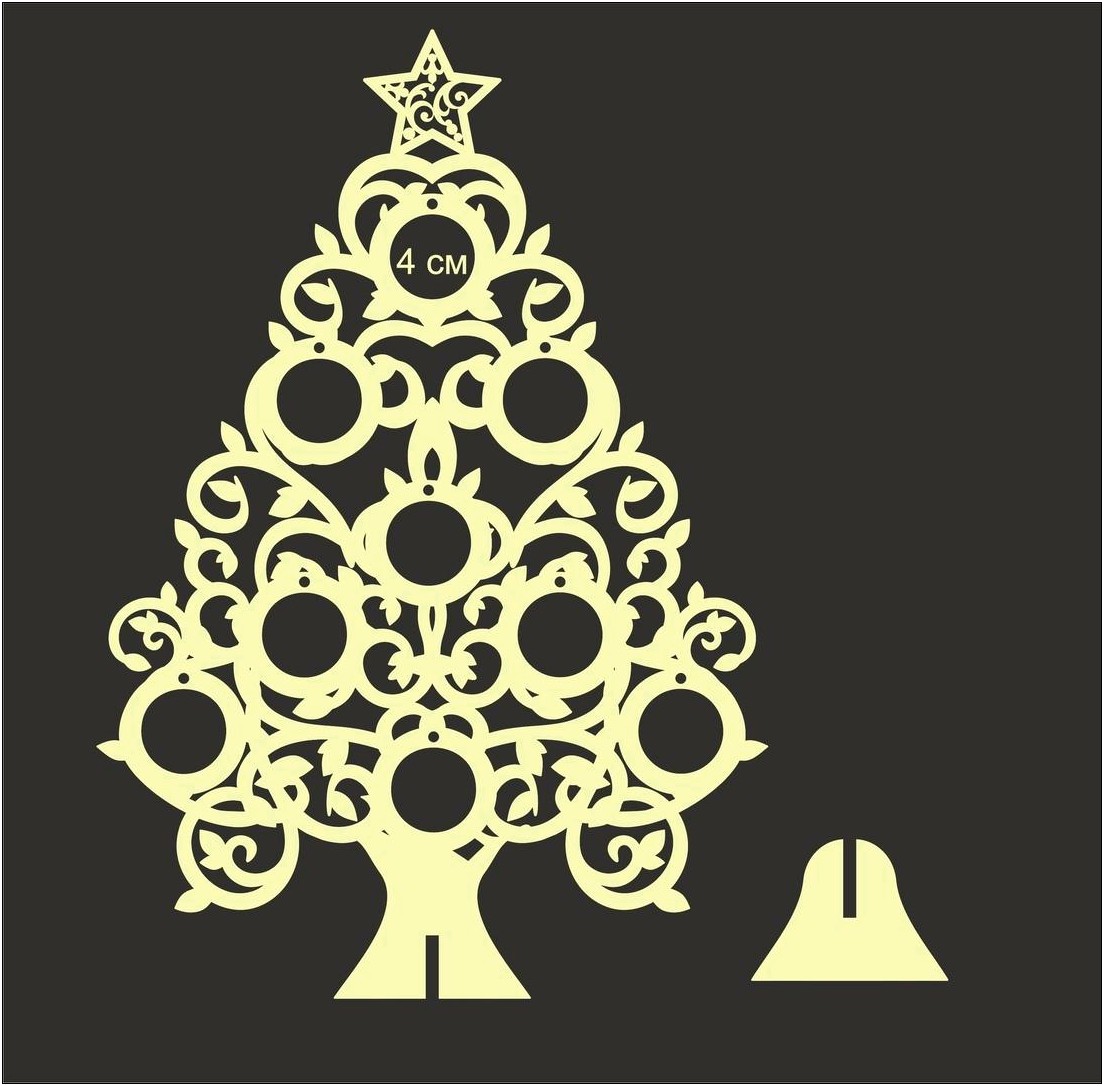 Free Laser Cut Christmas Tree Template
