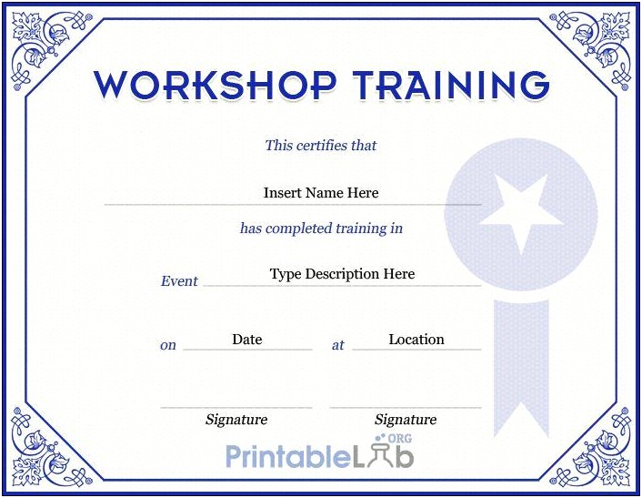 Free Law Enforcement Training Certificate Templates