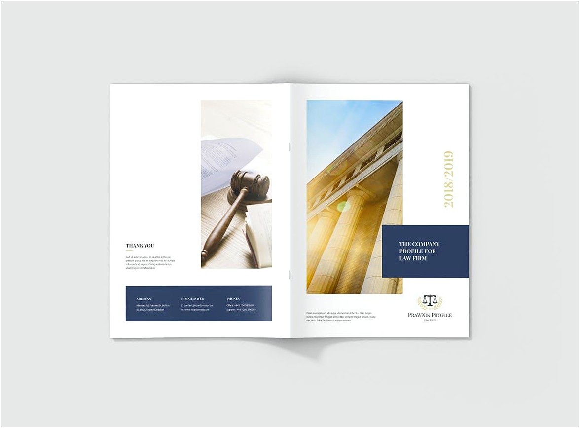 Free Law Firm Company Profile Template