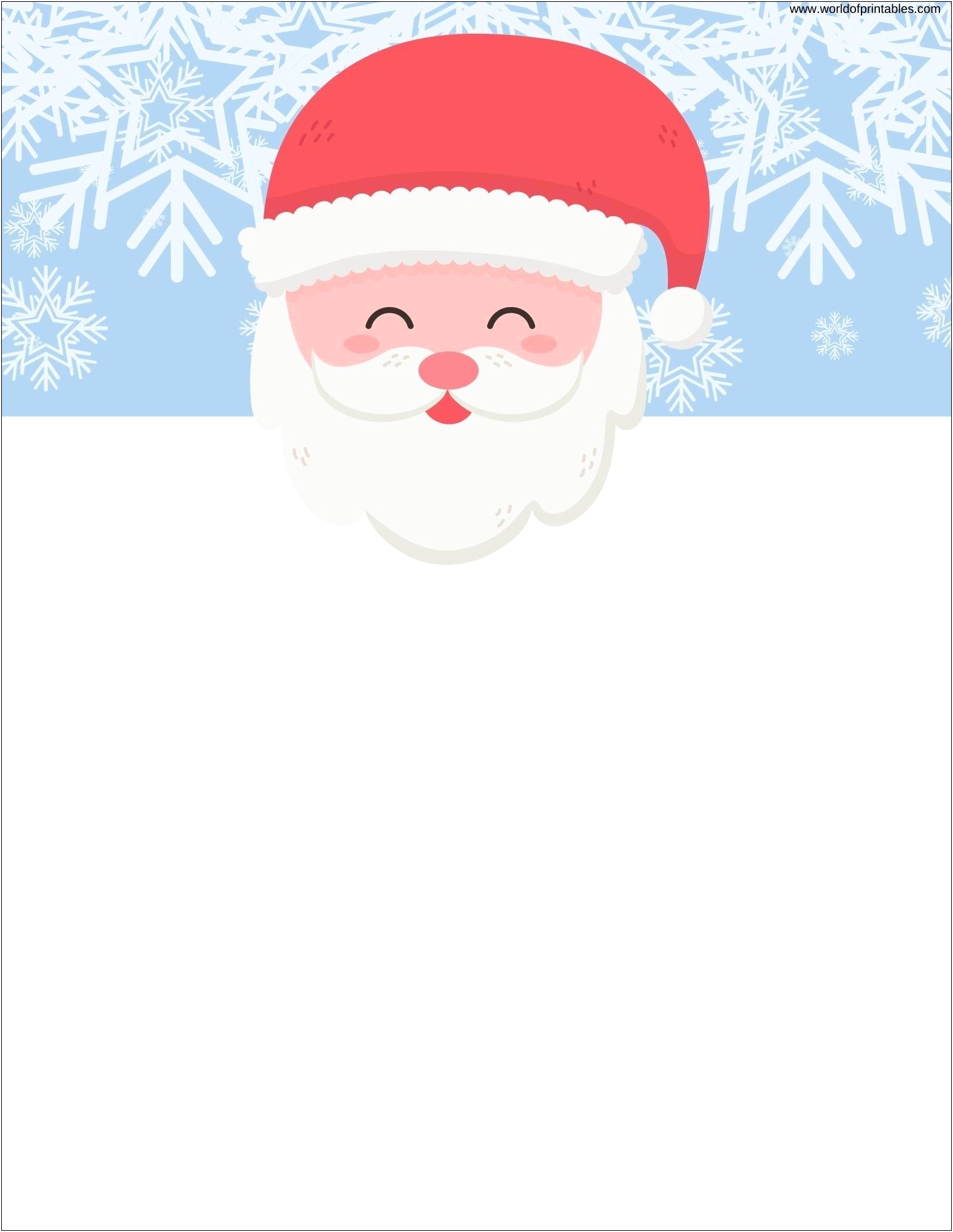 Free Letter From Santa Template Blank