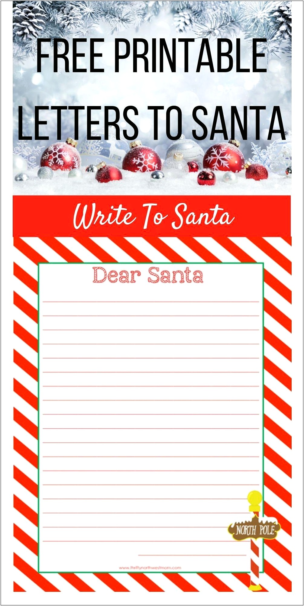 Print Letter To Santa Template Free