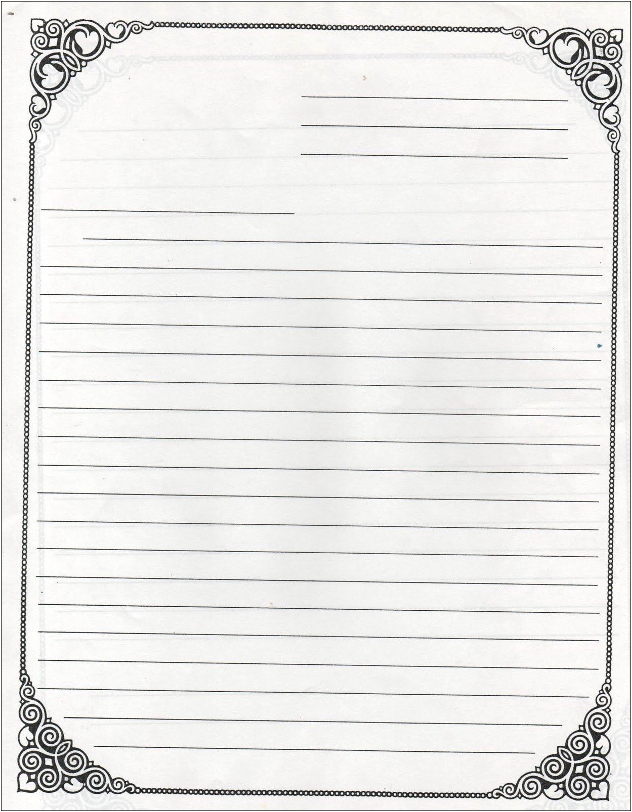 Free Letter Writing Template For Kids