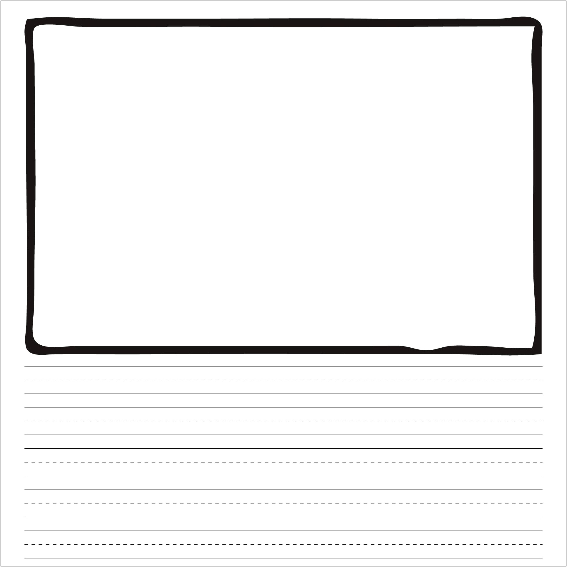 Free Lined Paper Template For First Grade
