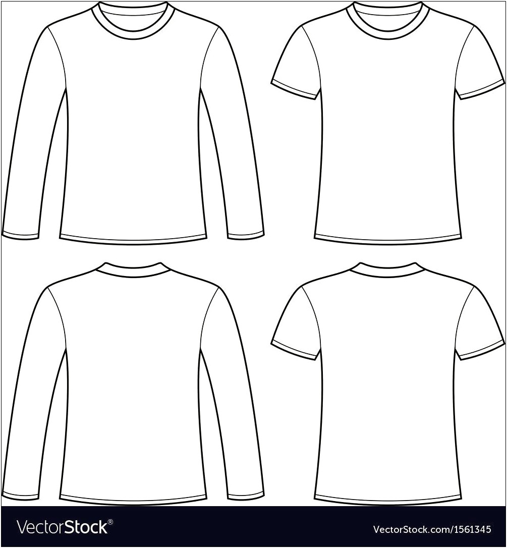 Free Long Sleeve Shirt Template Vector