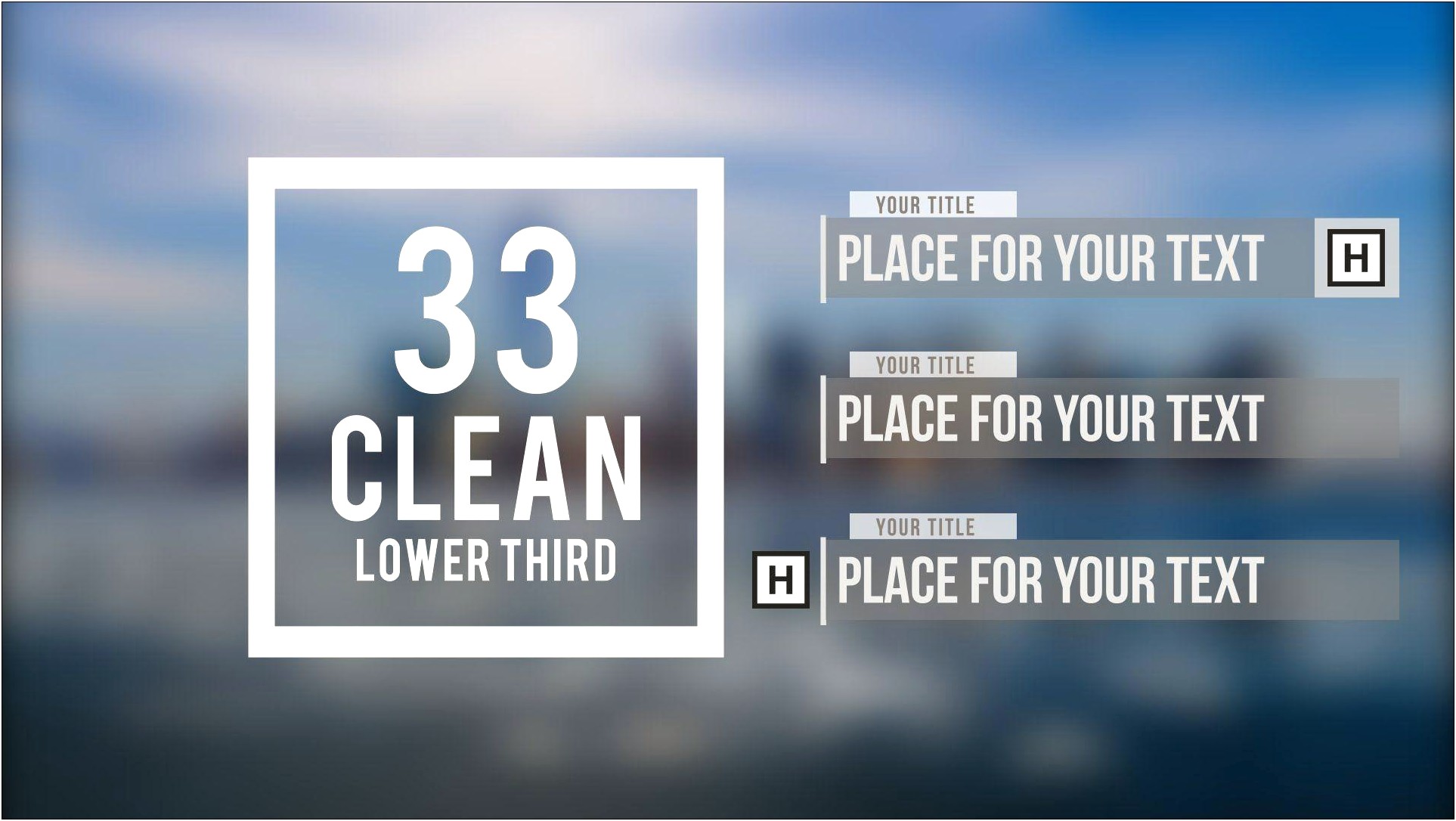 Free Lower Thirds Templates After Effects Cs6