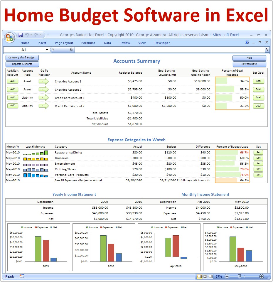 Free Mac Family Monthly Budget Template Excel