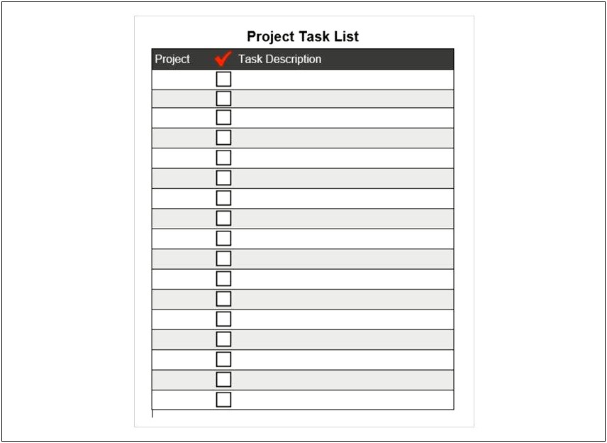 Free Master To Do List Template