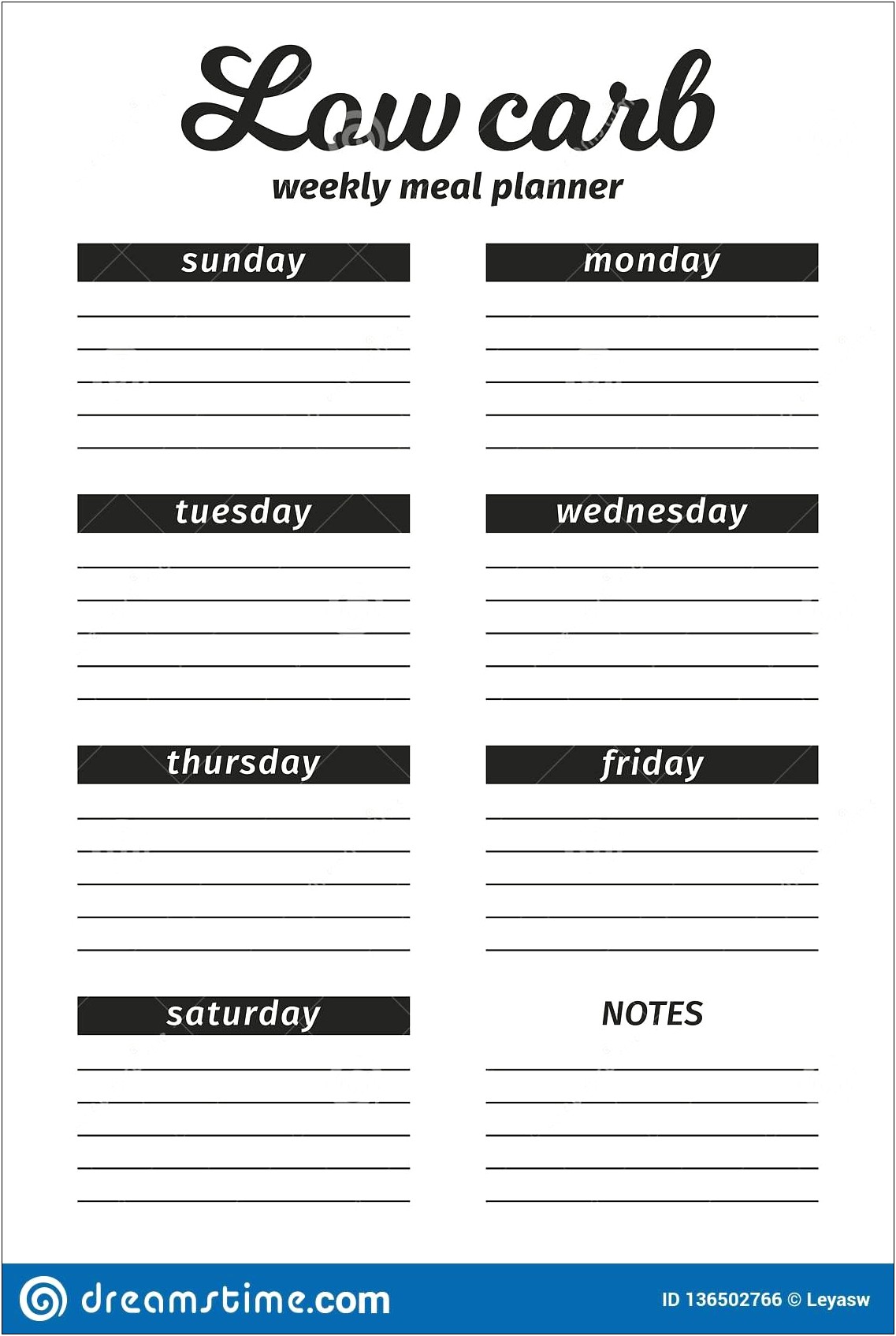 Free Meal Planner Template With Snacks