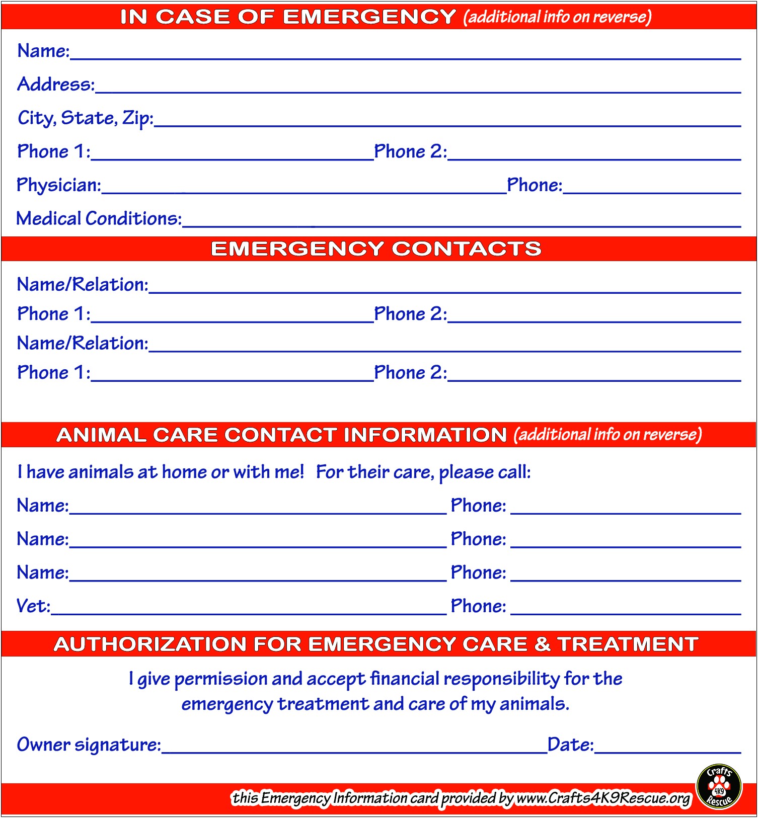 Free Medical Alert Wallet Card Template
