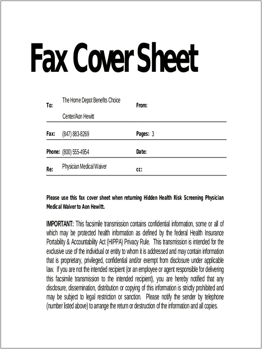 Free Medical Fax Cover Sheet Template