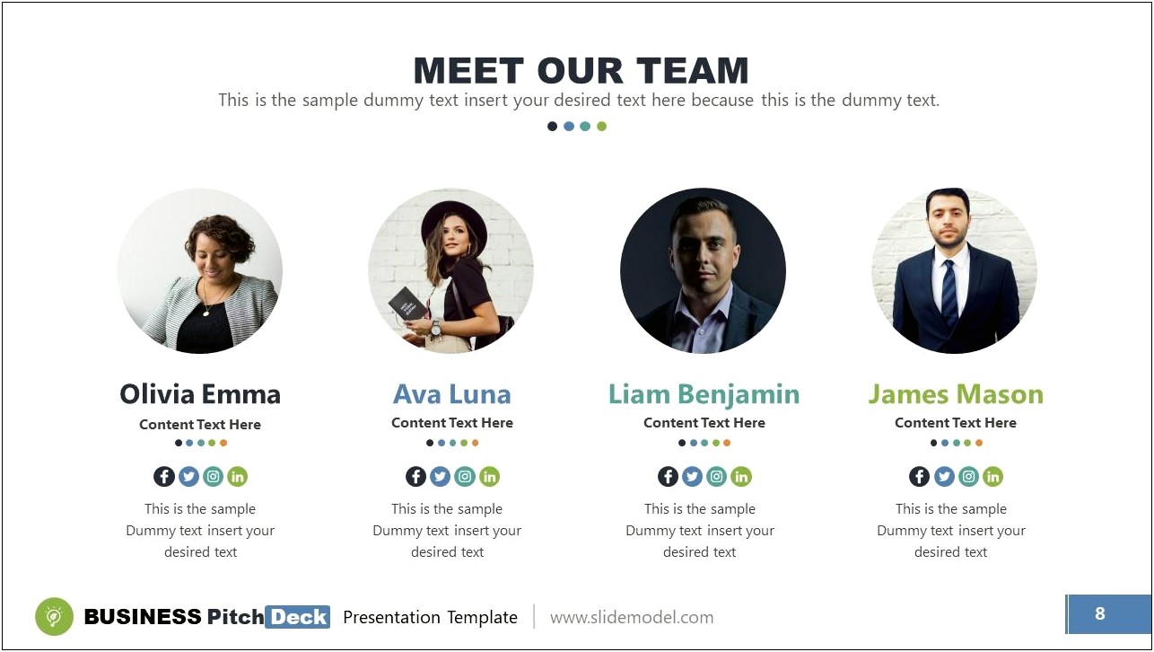 Free Meet The Team Template Downloads For Powerpoint