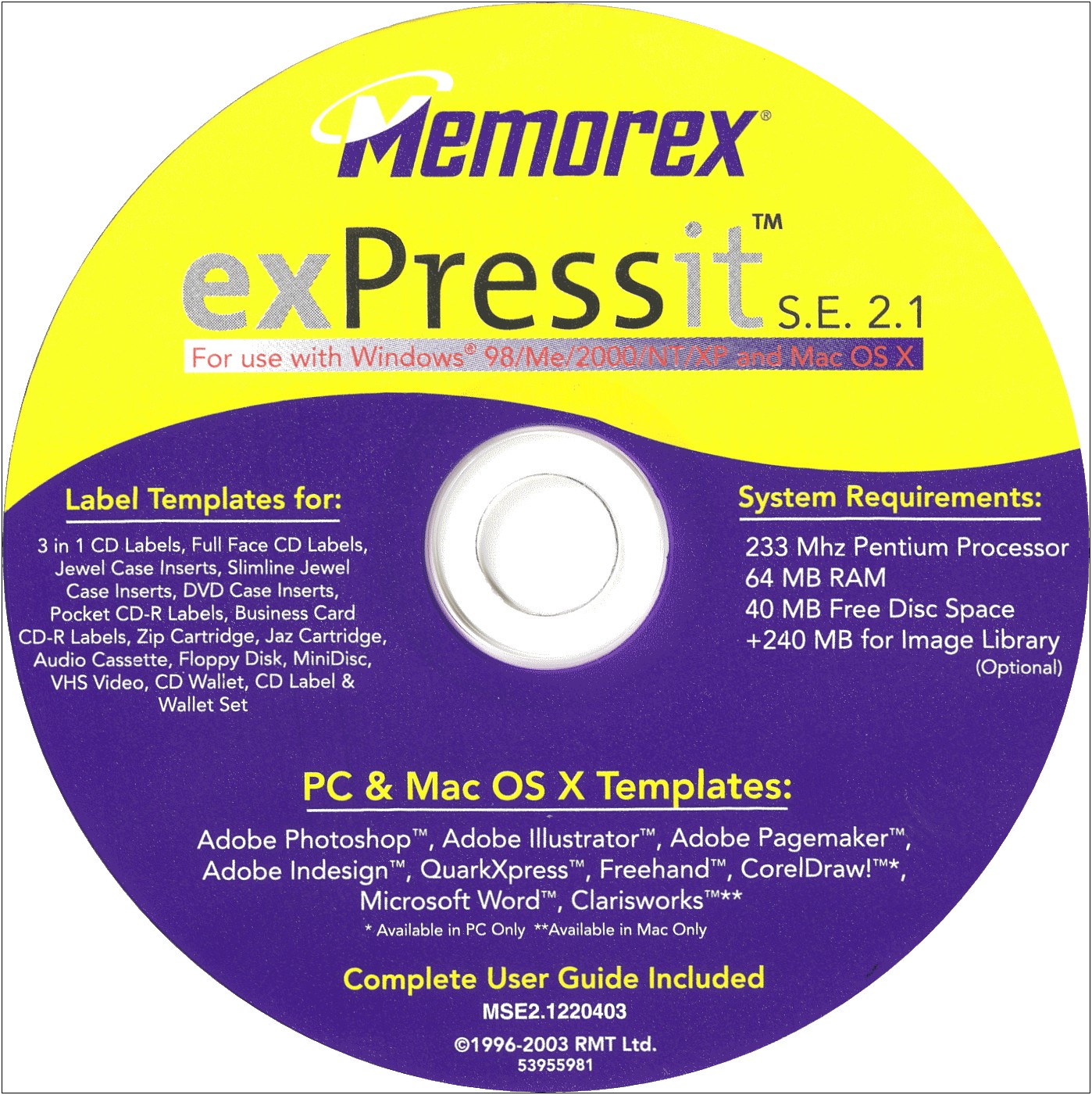 Free Memorex Dvd Label Template For Mac