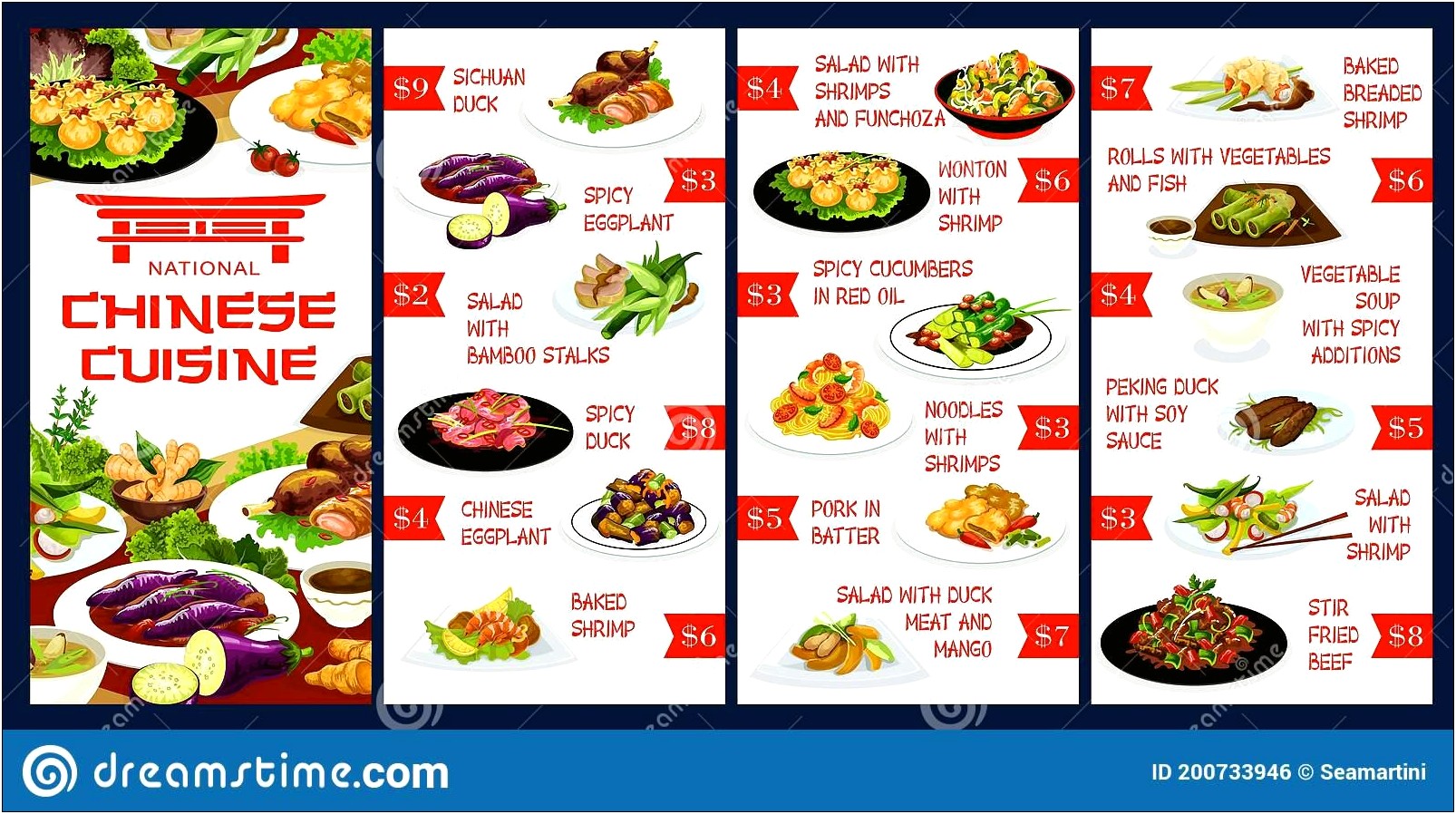 Free Menu Template For Chinese Restaurant