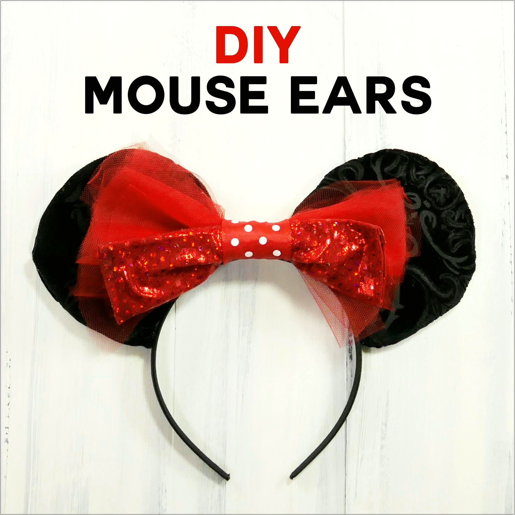 Free Mickey Mouse Ears Template For Headband