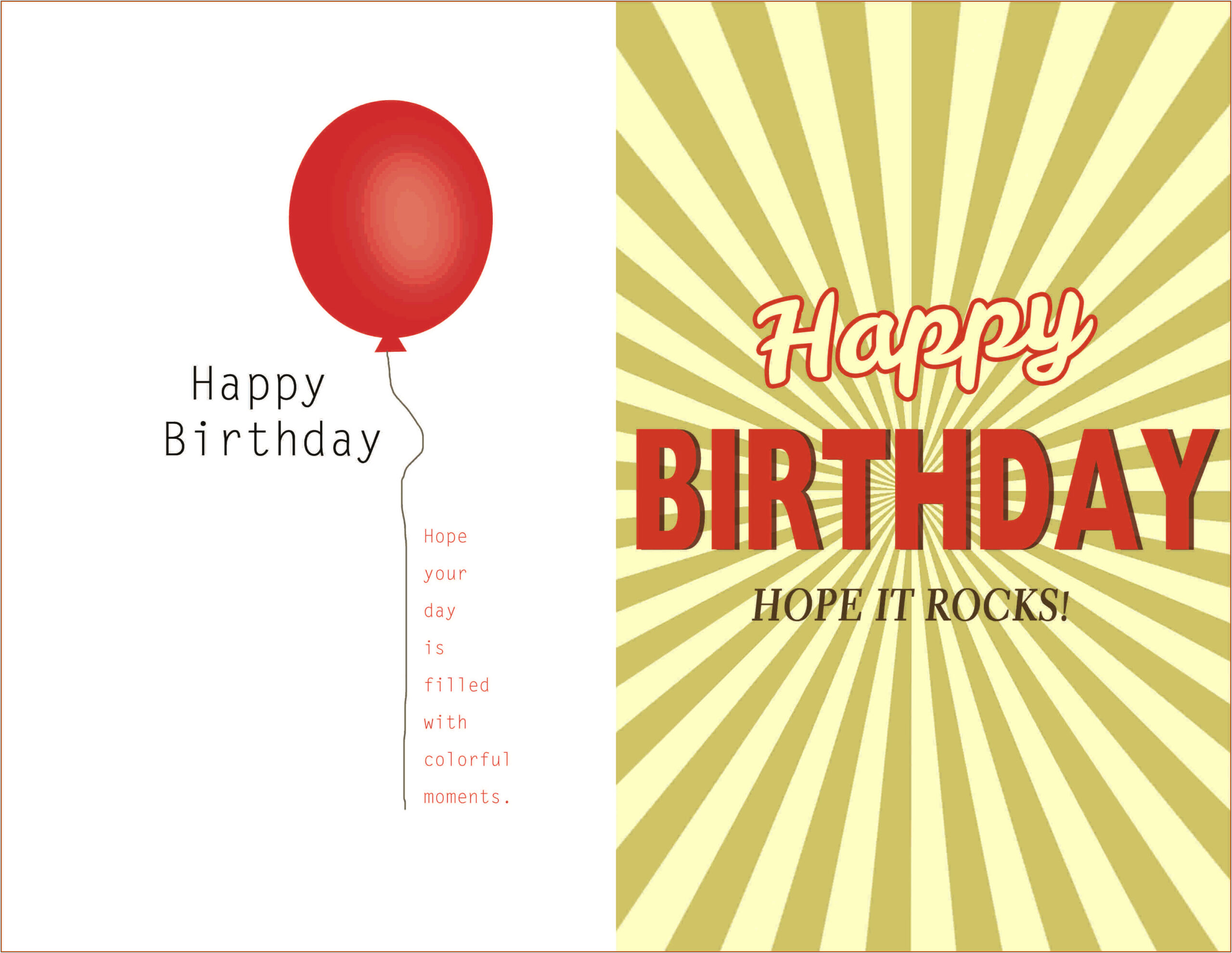 Free Microsoft Word Birthday Card Template