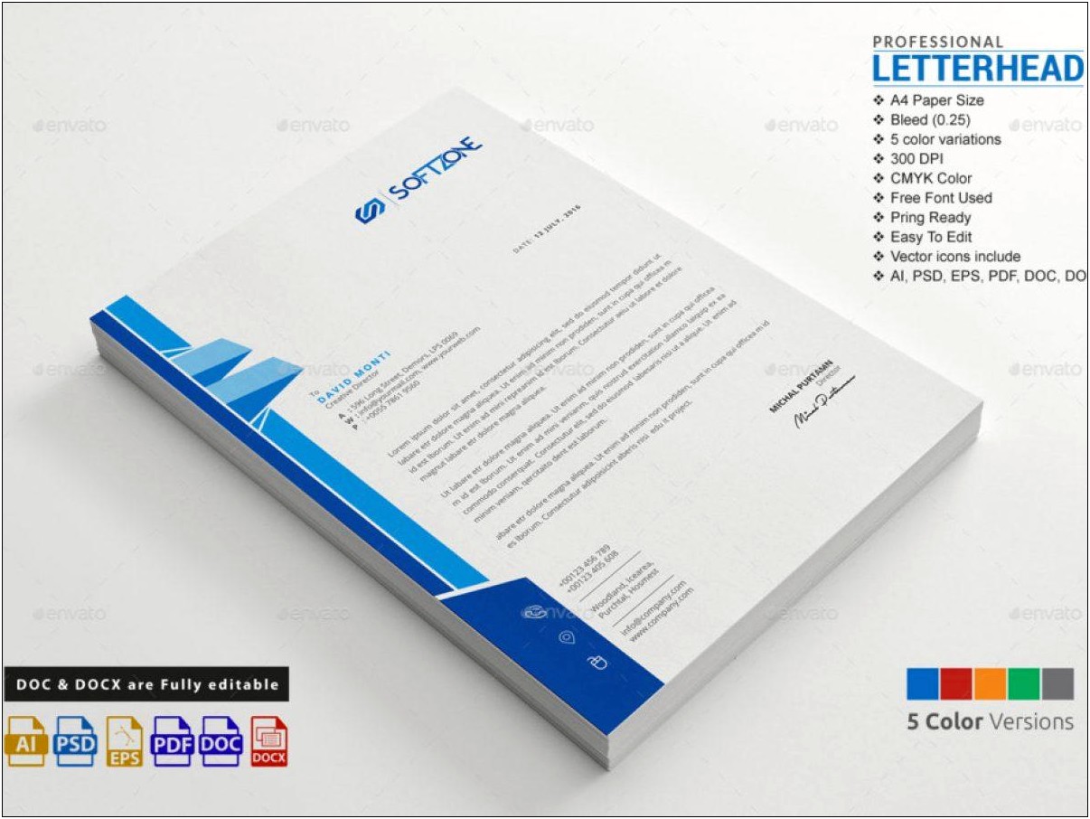 Free Microsoft Word Letterhead Template With Logo