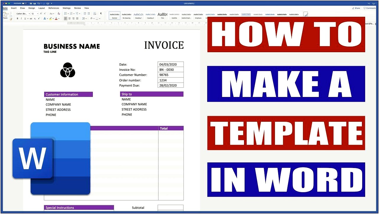 Free Microsoft Word Work Order Template
