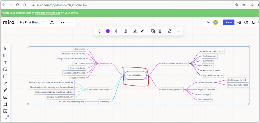Free Mind Map Template For Students