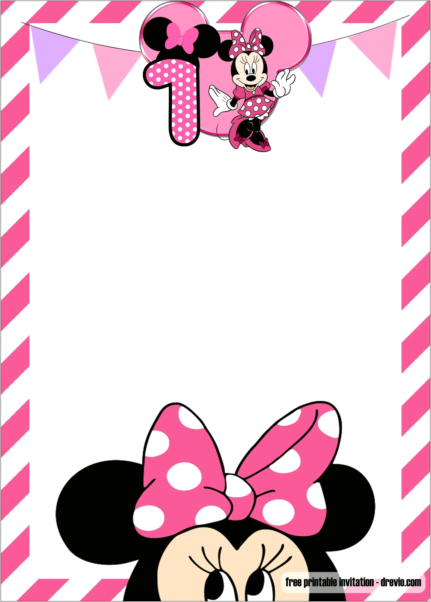 Free Minnie Mouse Birthday Card Templates