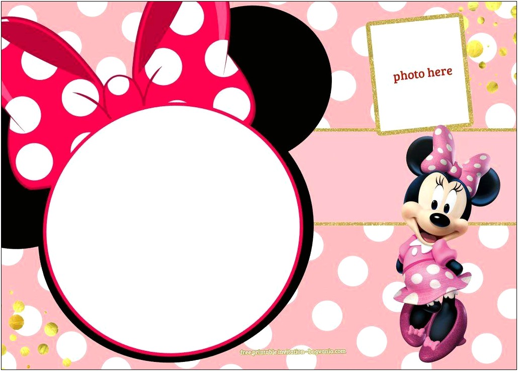 Free Minnie Mouse Garden Birthday Templates