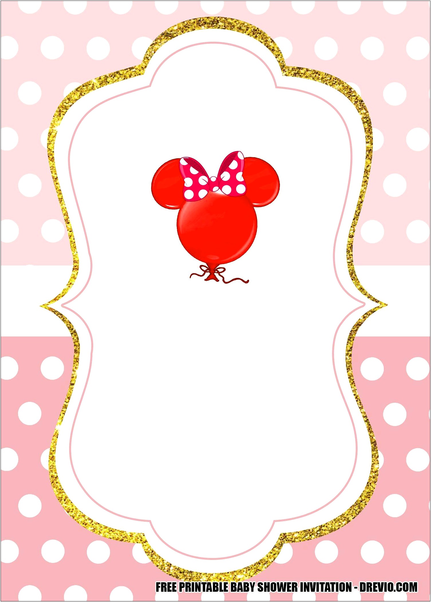 Free Minnie Mouse Photo Invitation Templates