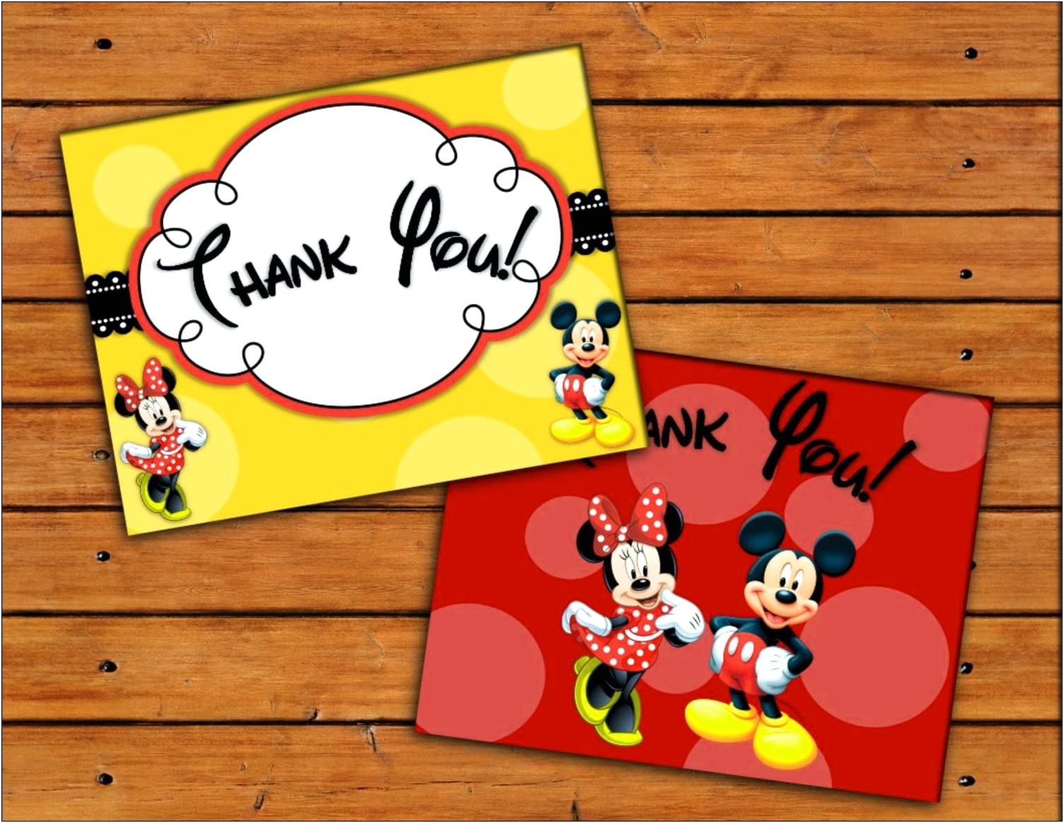 Free Minnie Mouse Thank You Card Template
