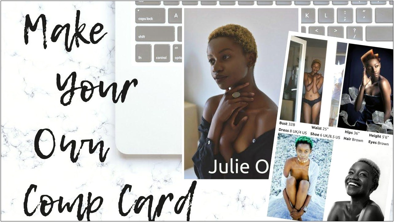 Free Model Comp Card Template Photoshop