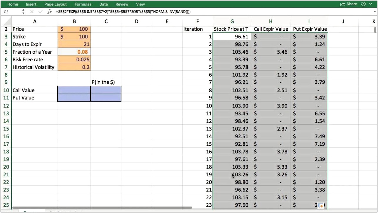 Free Monte Carlo Simulation Excel Template