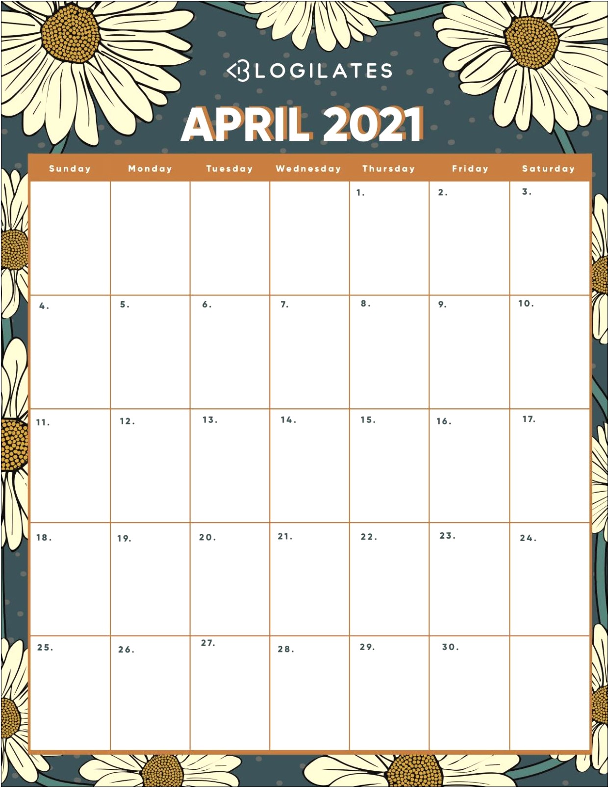 Free Monthly Calendar Template November 2018