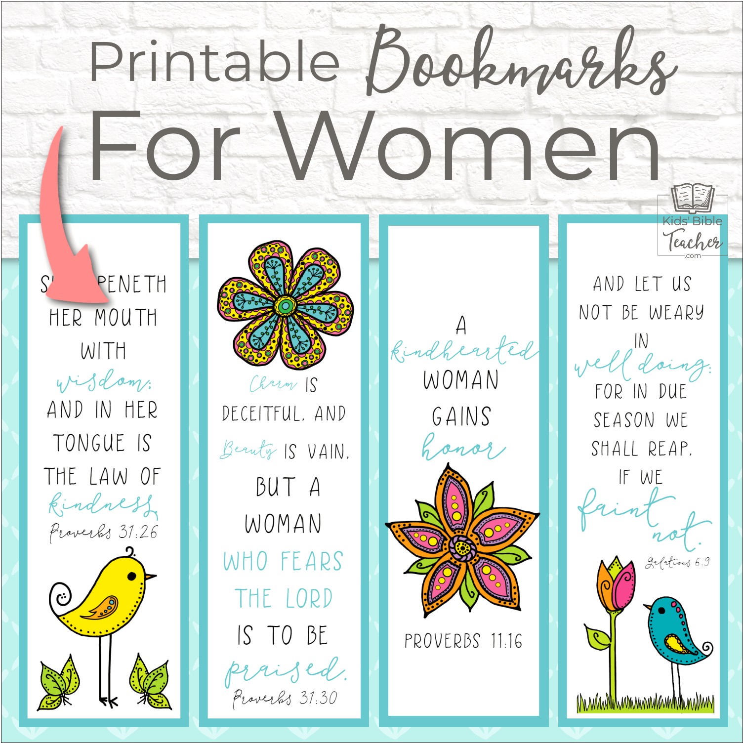 Free Mother's Day Bookmark Template Printable