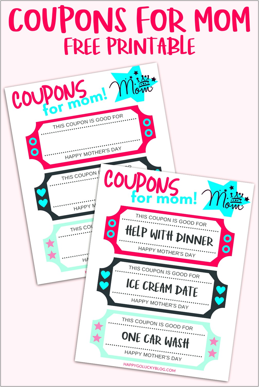 Free Mother's Day Coupon Templates