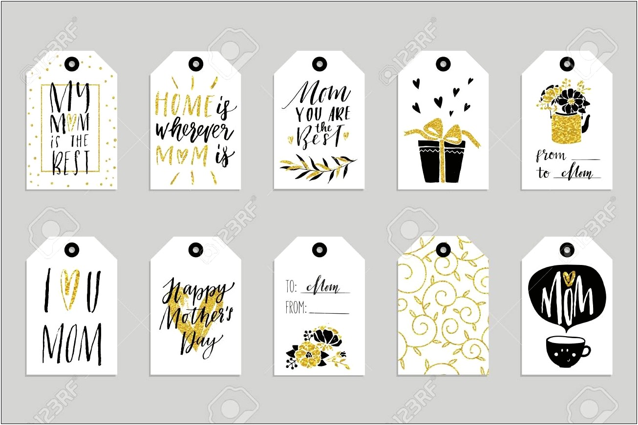 Free Mother's Day Gift Tag Template