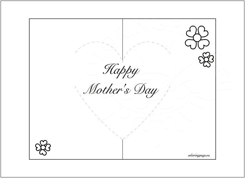 Free Mothers Day Pop Up Card Template