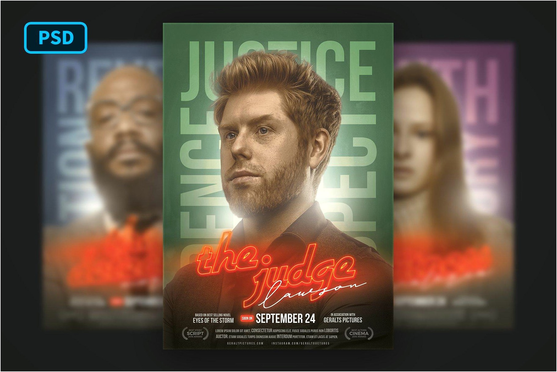 Free Movie Poster Template For Photoshop